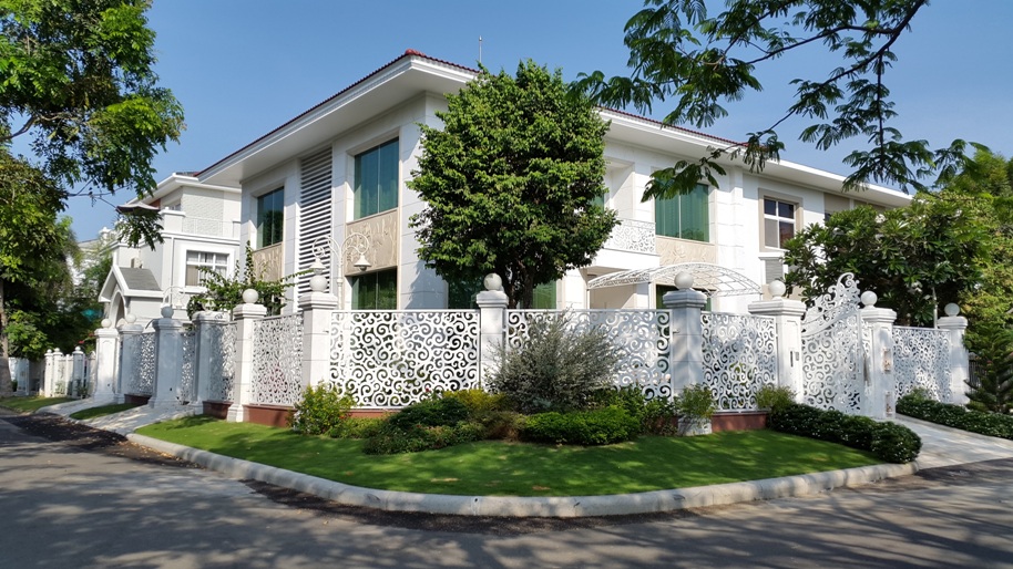 mẫu nhà khu biệt thự mỹ phú 1-2-3